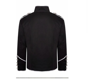 Uniforme de fanfare napoléonienne française en coton respirant pour hommes adultes, personnalisable en gros, pour défilés et cérémonies de performance - Product Image 2