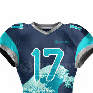 Custom Team American Football Jersey Printed Number Name Shirt American Football Jersey Short Sleeve Quick Dry <b>Athletic</b> Wear - Product Image 2