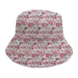 Sombrero de cubo acolchado hecho a mano con estampado de bloque para mujer, diseño de moda con LOGO personalizado 2026 - Product Image 1