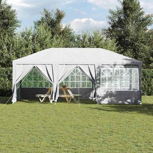 Carpa Blanca para Bodas y Fiestas de 236.22 x 157.48 x 104.72 Pulgadas, Carpa Elegante de Polietileno para Ocasiones Especiales - Product Image 4