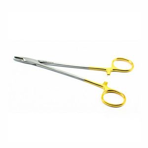 Portaagujas DeBakey de Carburo de Tungsteno, 18 cm, Acero Inoxidable Alemán, Instrumento Quirúrgico Manual, Reutilizable, Autoclavable, HEX-NH-110 - Product Image 4