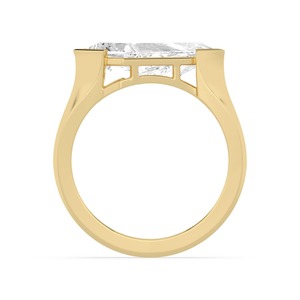 Anillo de compromiso con diamante de laboratorio de 2.50 quilates en forma de cometa, en oro rosa de 10K, joyería nupcial moderna para mujer. - Product Image 6