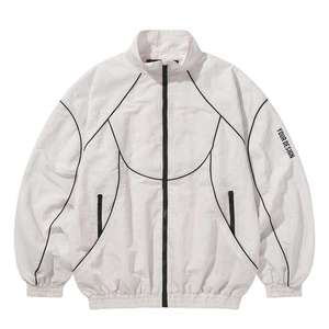 Custom Polyester Windbreaker Tracksuit With Adjustable Hood And Custom Design Windbreaker <b>Jacket</b> Set For Fitness Training - Product Image 6