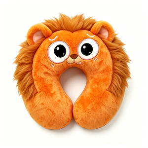 Almohada de cuello con diseño de león, almohada de viaje en forma de U con diseño de animal, linda almohada de soporte para el cuello con diseño de león - Product Image 4