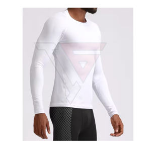 T-shirt d'entraînement pour hommes, extensible et respirant, pour la salle de sport - Product Image 1