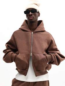 Conjunto Coordinado de Sudadera con Capucha y Pantalones de Chándal con Cremallera, Estilo Barrel Fit, Lavado, Personalizado, Streetwear, Tallas Grandes, Chándal Ligero de Poliéster/Nylon - Product Image 2