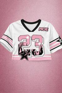 Camiseta de fútbol americano de moda con estampado completo, estilo urbano, de alta calidad, sublimada, de malla, corte holgado y corto, para venta al por mayor, EE. UU. - Product Image 2