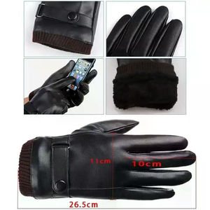 Gants en cuir véritable de qualité supérieure pour l'hiver, fabriqués au Pakistan, multifonctionnels, gants de mode - Product Image 5