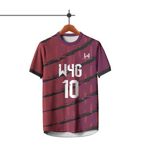 Breathable Spandex Polyester Sports Jersey 100% Polyester Soccer Jersey Custom Sublimated Breathable Mesh Quick Dry Short Sleeve - Product Image 1