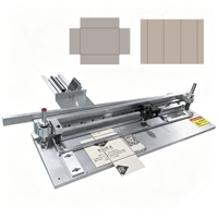 Machine à rainurer manuelle DG-500V pour boîtes rigides avec règle électronique pour le rainurage du carton, du papier et du carton gris, et la réalisation d'échantillons de rainures