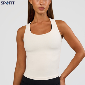 Women's Breathable Knitted Ribbed Tank <b>Top</b> Slim Fit Sleeveless O-Neck Camisole Sexy Summer Casual Quick Dry Eco-Friendly 100% - Product Image 6