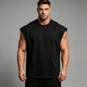 Custom Boxy Fit <b>Sleeveless</b> Acid Washed <b>Tshirts</b> Vintage DTG Printed Men's Tank Tops Screen Men's Breathable Mesh Tank Top Quick - Product Image 1