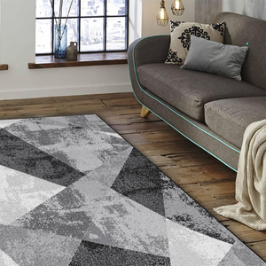 Shufu Tapis antidérapant moderne de haute qualité Motif abstrait Polyester respectueux de l'environnement pour le salon - Product Image 6