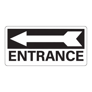 Panneau d'entrée adhésif Brady pour intérieur/extérieur, pour l'identification des entrées - Product Image 1