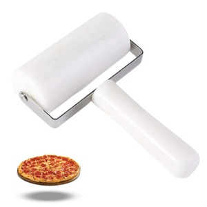 Rouleau à pâtisserie blanc de style moderne, facile à manipuler, idéal pour la préparation rapide de bases de pizzas et de tartes, fabriqué à la main en Inde - Product Image 1