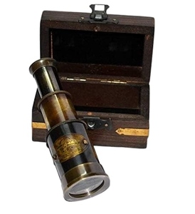 Télescope Nautique Vintage en Laiton avec Boîte en Bois, Style Antique Victorien, Jumelles Marines pour Décoration Intérieure, Objets de Collection et Cadeaux - Product Image 3