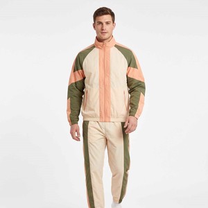 Men's Lightweight Nylon Windbreaker Tracksuit Set Zip Up Sport <b>Jacket</b> and Track Pants Windproof Streetwear Workout Outfit - Product Image 3