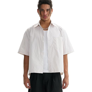 Wholesale Men Plaid Shirt Short Sleeve Casual <b>Check</b> Shirt Lightweight Cotton Button Up OEM Factory Price - Product Image 1