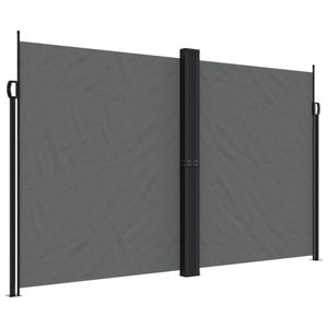 Tenda Laterale Retrattile in Poliestere Antracite con Rivestimento in PU - Product Image 2