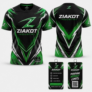 ZIAKOT industry Nouveau design T-shirt de performance pour homme, motif 3D personnalisé, abstrait, coloré, psychédélique, art fluide - Product Image 3