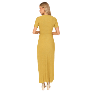 Vestido largo escalonado para mujer, conjunto de verano de manga corta - Product Image 4