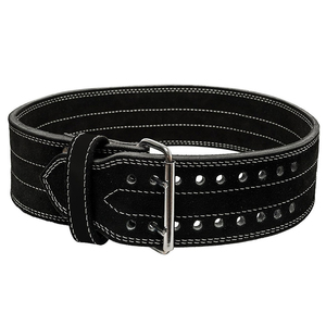 Ceinture de musculation professionnelle OEM R.W INTERNATIONAL en cuir de vachette, robuste, respirante, avec levier de protection, 13 mm, à pointe unique pour - Product Image 1