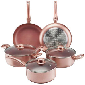 Ensemble de casseroles et poêles classiques en aluminium durable, batterie de cuisine multifonctionnelle pour la cuisine et la table, compatible four et lave-vaisselle - Product Image 1