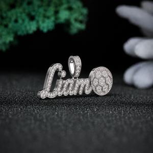 Liam Name Pendant Necklace 925 Silver Gold Plated Moissanite Pave Setting Luxury Hiphop Unisex Party Jewelry Gift - Product Image 3