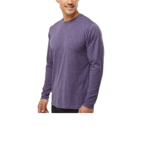 BD personnalisé imprimé Logo Gym T-Shirt pour hommes meilleure qualité décontracté à manches longues respirant tricoté tissu grande taille conception vierge - Product Image 1