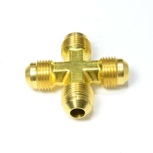 Raccord en T de traversée mâle forgé en laiton haute pression avec écrou de blocage, raccord évasé 37, adaptateur hydraulique, raccords de tuyauterie - Product Image 6