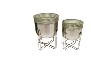 Customized New Metal Planter with Different Sizes Top Selling Steel Hammered <b>Plant</b> <b>Stand</b> for Home Garden Decoration Planter - Product Image 1