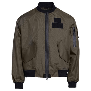 Chaqueta Bomber Gruesa de Temporada para Mujer, con Bordado de Camuflaje, Impresión Personalizada, Cierre de Cremallera Impermeable y Mangas Desmontables - Product Image 1