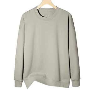 Sweat-shirt unisexe ample en velours côtelé épais 420G, avec logo brodé personnalisé, fabrication OEM en Chine. - Product Image 2