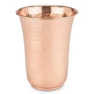 Vaso de Cobre Puro Hecho a Mano, Tumbler Martillado, Diseño Moderno, Lujoso, Ecológico, Regalo para Fiestas y Restaurantes - Product Image 5