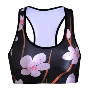 Front Style Sports Fitness <b>Bra</b> Adjusted Straps For Yoga Wear Breathable Wireless Support High <b>Stretch</b> Gym Workout - Product Image 1