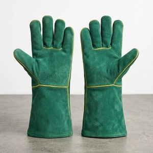 Gants de sécurité industriels robustes en cuir, certifiés CE, sans latex, pour le soudage, excellente résistance à la chaleur, en cuir de vachette pleine fleur pour usage quotidien - Product Image 4