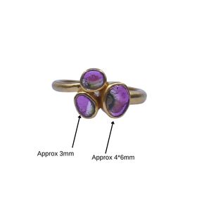 <b>Engagement</b> 925 Sterling Silver Gold Plated Channel Setting Pink Tourmaline Gemstone Women's Classic <b>Ring</b> - Product Image 5