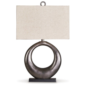 Lámpara de Mesa Tradicional de Latón con Pantalla de Tela Beige, Estilo Empire, E27 LED, Control de Interruptor, Decorativa para Dormitorio, Tamaño Grande - Product Image 6