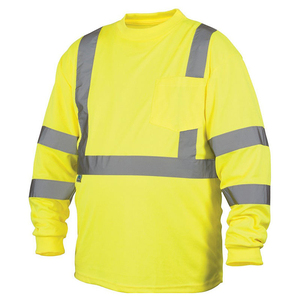 Camiseta Polo de Seguridad Reflectante de Manga Larga de Alta Calidad, Venta al Por Mayor de Fábrica, Ropa de Trabajo de Alta Visibilidad - Product Image 4
