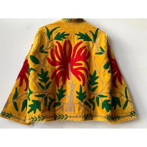 Boho Suzani Velvet Knitted Eco-Friendly Winter <b>Jacket</b> Embroidered Regular <b>Jacket</b> Festival Statement Coat Ethnic Wear Gift Cotton - Product Image 5
