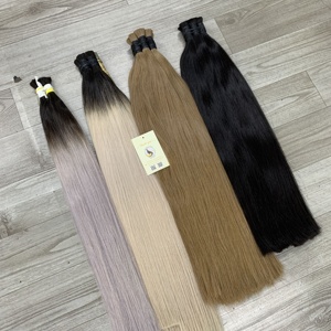 Vente chaude Double Tiré Non Transformés Droite Ombre Vierge Cheveux Cheveux Humains En Vrac - Product Image 6