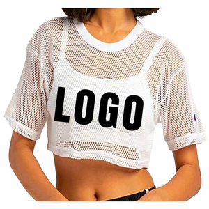 Nouveau T-shirt court à manches courtes de qualité supérieure, couleur unie, look élégant, meilleure arrivée, pour femme - Product Image 6
