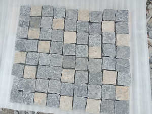 ที่ตกแต่งสวนกลางแจ้งสมัยใหม่หินปูนสีดำสไตล์อินเดียปูด้วยหินทางเดินภายนอกบ้านไร่ออกแบบตามธรรมชาติ - Product Image 2