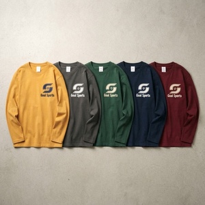 เสื้อยืดแขนยาว YLS1311 15 แบบลำลองถักทอเนื้อผ้าทึบ 230GSM ผ้าฝ้าย 100% ทรงปกติ คอกลม เป็นมิตรกับสิ่งแวดล้อม ระบายอากาศได้ดี - Product Image 5