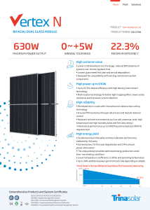 U.S. <span class=keywords><strong>Trina</strong></span> TSM-NEG21C.20 600-730W di tipo TOPCon Bificial energia solare PV pannelli modulo nel prezzo DDP azioni locali - Product Image 4