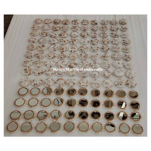 Récemment, nouvelle production, produit fait à la main, miroir en nacre avec vadrouille en pierre faite à la main, cadeau de décoration pour la maison - Product Image 1