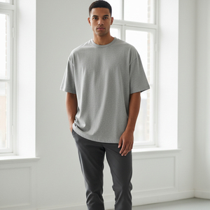 T-shirt oversize imprimé graphique tendance, style hip hop vintage, coton lourd délavé, pour homme et femme - Product Image 6