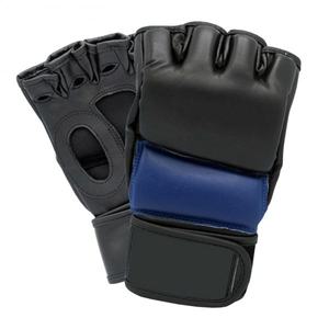 Adjustable Fingerless Gym Fitness <b>Gloves</b> PU Leather Half Finger Weightlifting <b>Gloves</b> Blue Black Wrist Strap Weightlifting <b>Gloves</b> - Product Image 1