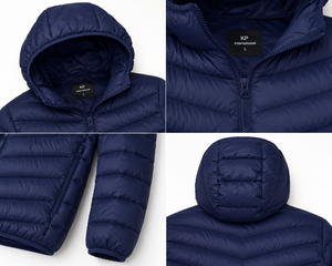 Chaqueta Acolchada Ligera con Capucha para Hombre, Chaqueta de Invierno Aislada, Logotipo Personalizado, OEM, ODM, Venta al Por Mayor - Product Image 2