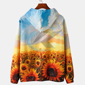 Sweat-shirts d'hiver haut de gamme en tissu polaire polyester/coton, sublimation, séchage rapide et respirant pour un confort quotidien - Product Image 2